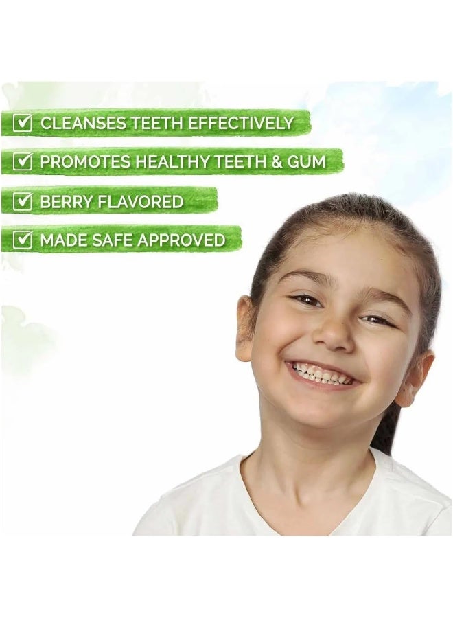 Mamaearth 100% Natural Berry Blast Kids Toothpaste (Fluoride Free, SLS Free, No Artificial Flavours) Best for baby, 50g - Image 5